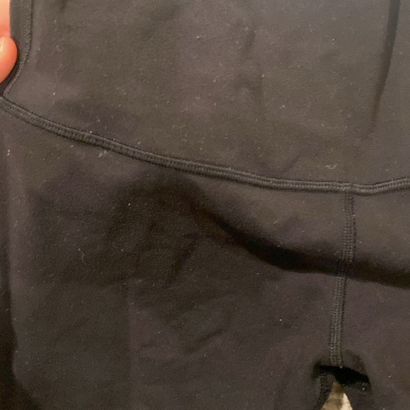 Worn lulu lemon leggings in size two and color black - Picture 2 of 5